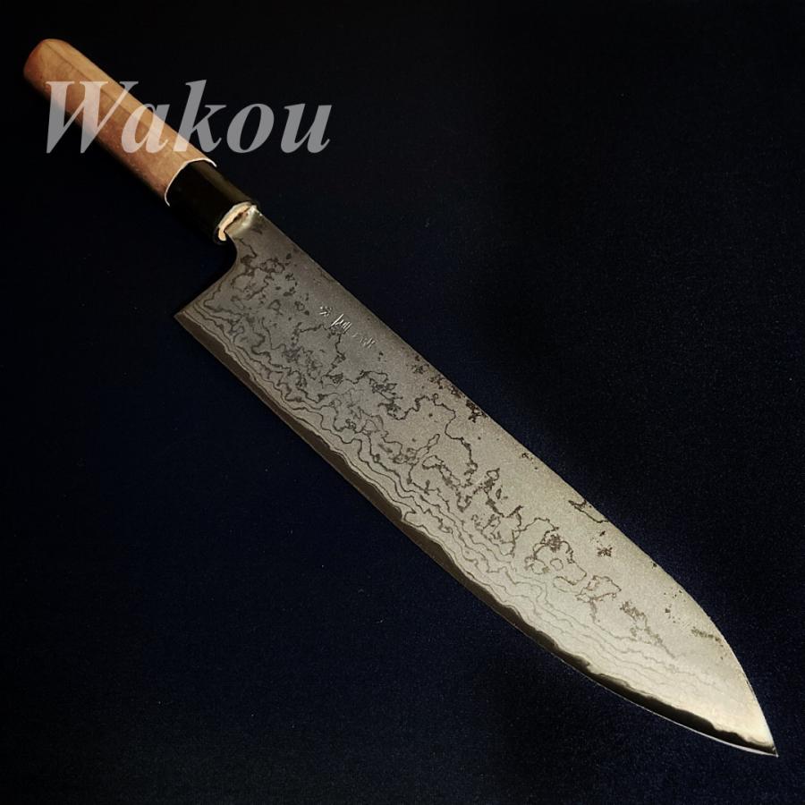 司作 忠義鍛造 牛刀 包丁 240mm 24cm 白紙一号 白一鋼 司作 忠義鍛造 牛刀 包丁 240mm 24cm 白紙一号 白一鋼