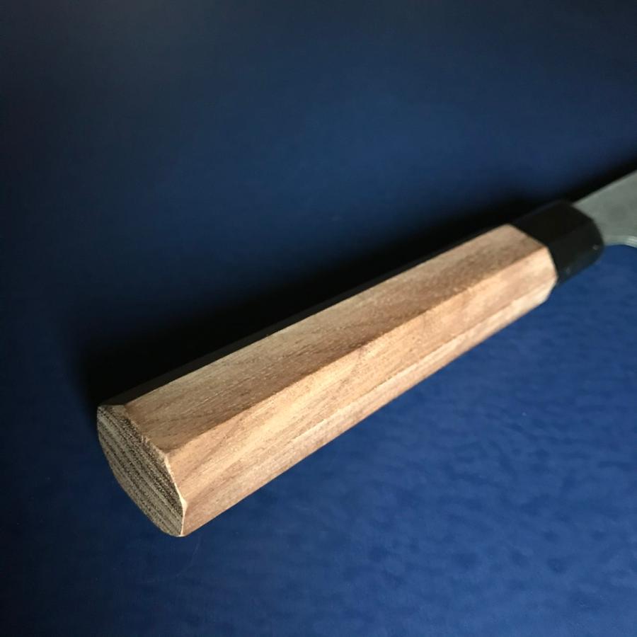 司作 忠義鍛造 牛刀 包丁 240mm 24cm 白紙一号 白一鋼 ダマスカス 両刃