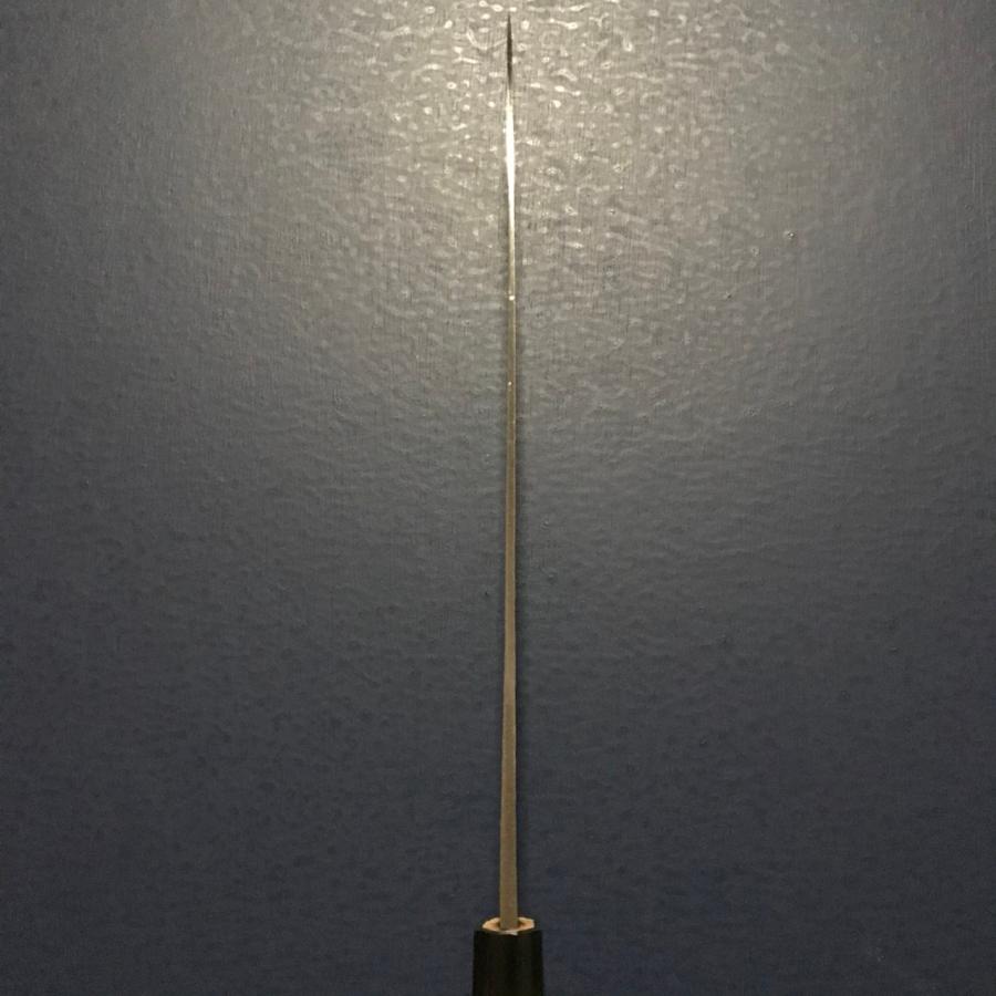 司作 忠義鍛造 牛刀 包丁 240mm 24cm 白紙一号 白一鋼 ダマスカス 両刃