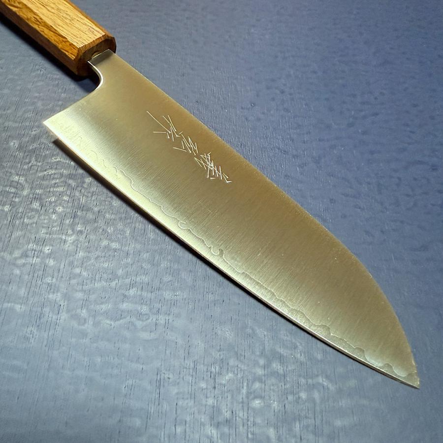 義弘作 三徳 万能包丁 和包丁 和三徳 170mm 青紙スーパー 焼樫柄 山脇