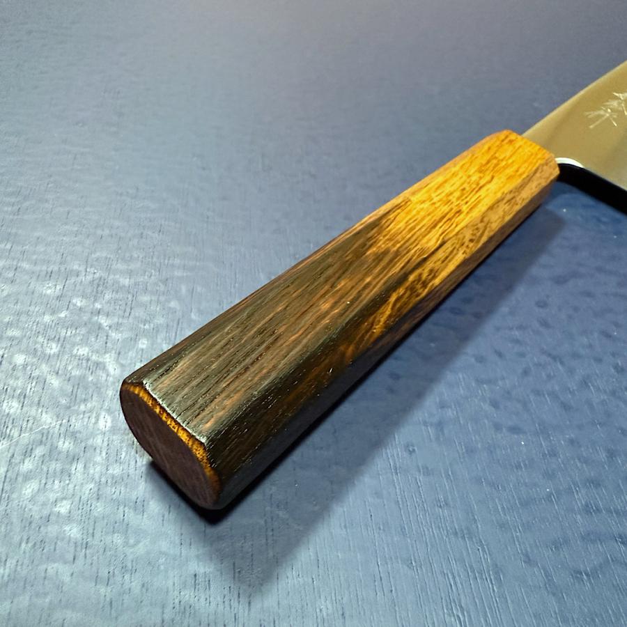 義弘作 三徳 万能包丁 和包丁 和三徳 170mm 青紙スーパー 焼樫柄 山脇