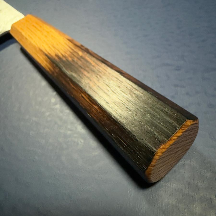 包丁 和牛刀 切付牛刀 210mm 7寸 義弘作 銀三鋼 銀紙三号 梨地仕上げ