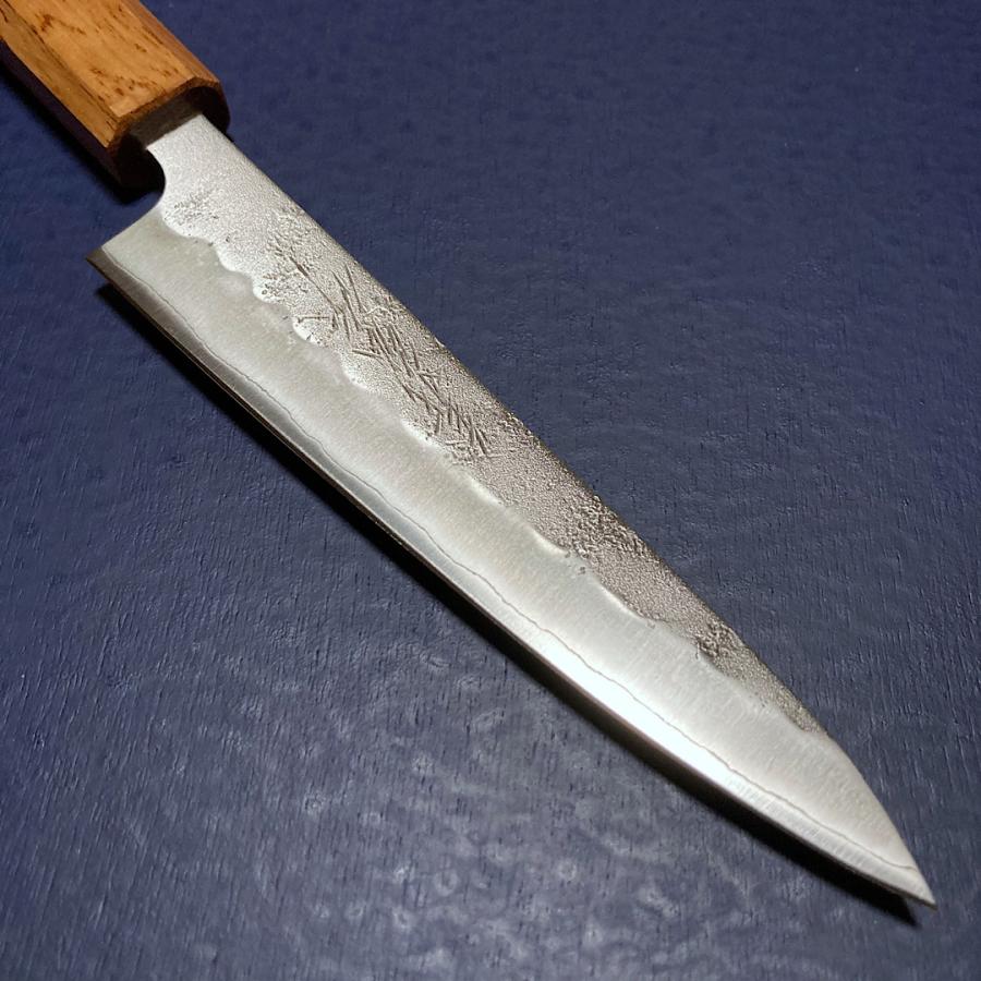 包丁 ペティナイフ 果物包丁 135mm 義弘作 銀三鋼 銀紙三号 梨地 包丁 ペティナイフ 果物包丁 135mm 義弘作 銀三鋼 銀紙三号 梨地