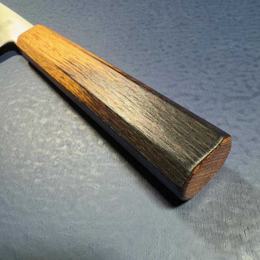 義弘作 菜切 和菜切 包丁 170mm HAP40 粉末ハイス鋼 樫漆柄 堺打ち刃物