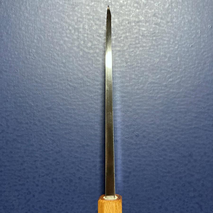 義弘作 出刃包丁 片刃 白ニ鋼 白紙二号 上作 150mm 樫八角柄 山脇刃物