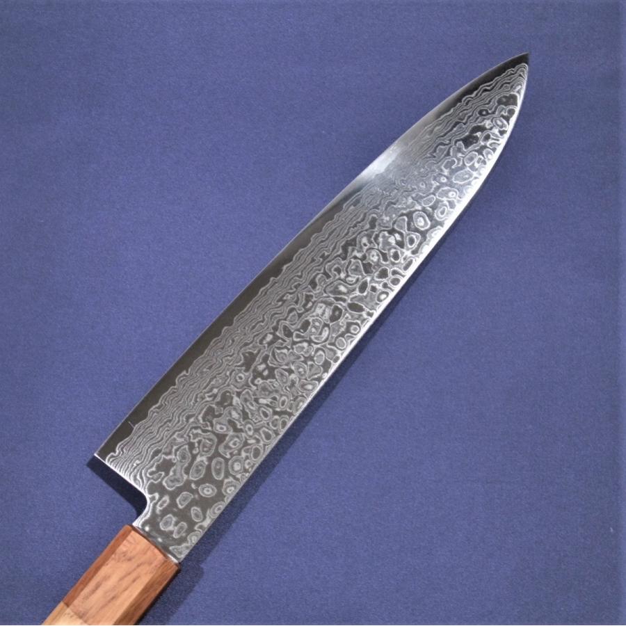 包丁 牛刀 和牛刀 210mm 7寸 義弘作 ZA18鋼 69層ダマスカス 樫 包丁 牛刀 和牛刀 210mm 7寸 義弘作 ZA18鋼 69層ダマスカス 樫