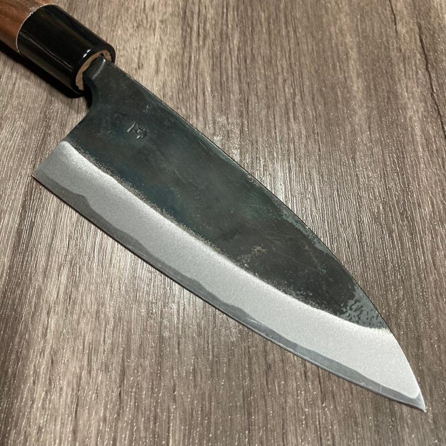 ZAKURI 出刃包丁 150mm 15cm 青紙一号 青一鋼 両刃 黒打仕上げ ZAKURI 出刃包丁 150mm 15cm 青紙一号 青一鋼 両刃 黒打仕上げ
