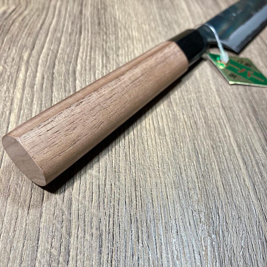ZAKURI 柳刃 刺身包丁 240mm 24cm 青紙スーパー 両刃 胡桃柄 黒 ZAKURI 柳刃 刺身包丁 240mm 24cm 青紙スーパー 両刃 胡桃柄 黒