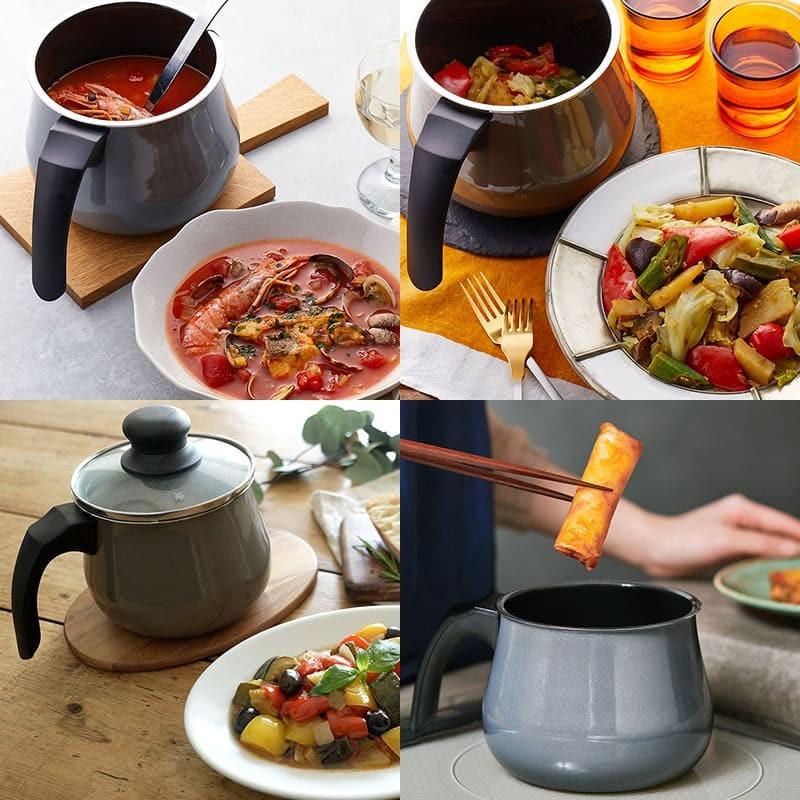 [選べる２大購入特典付] フュージョンテック ミネラル鍋 マルチポット14cm レシピブック付 WMF ヴェーエムエフ | WMF | 07