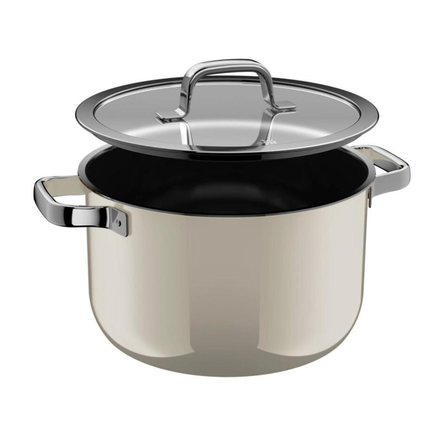【選べる2大購入特典付】 WMF フュージョンテック ミネラルプロ ハイキャセロール24cm レシピブック付 ヴェーエムエフ 《メーカー10年保証》 結婚祝い ホーロー |  | 05