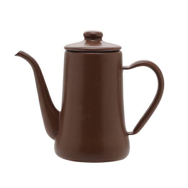 月兎印 スリムポット コーヒーポット 野田琺瑯　1.2L　マットブラウン（特約店限定カラー） | 野田琺瑯 | 01