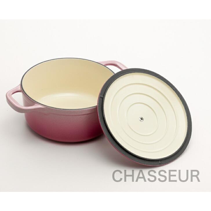 製品保証付 シャスール サブライム 18cm ラウンドキャセロール マグノリアピンク　CHASSEUR Sublime ココット | CHASSEUR | 02