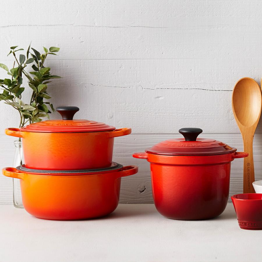 【日本正規品】Le CREUSET　ココットエブリィ 20cm シェルピンク　インナーリッド付セット　ルクルーゼ　ホーロー鍋　ココット・エブリィ｜kitchenware｜09