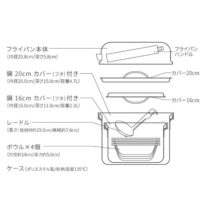 ビタクラフト クックギア ランドクッカーセット 4100 Vita Craft アウトドア クッカー | Vita Craft | 04