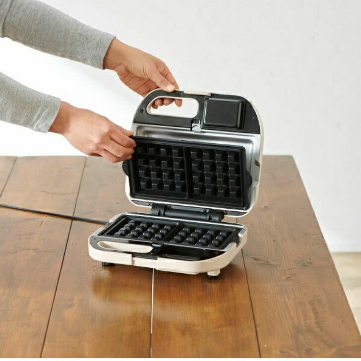 購入特典付き  NEW Vitantonio VWH-600I ワッフル&ホットサンドベーカー（アイボリー） | ビタントニオ | 02