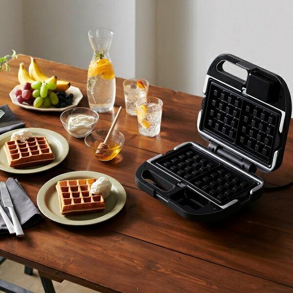 購入特典付き  NEW Vitantonio VWH-600K ワッフル&ホットサンドベーカー（ブラック） | ビタントニオ | 03