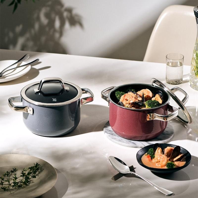 [選べる２大購入特典付] フュージョンテック ミネラル鍋 ハイキャセロール16cm レシピブック付 WMF ヴェーエムエフ | WMF | 03