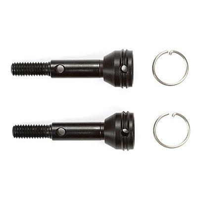 タミヤ シャーシに スーパーロングアクスル 厚さ5㎜ハブ→L/R計＋24㎜ワイド 送料無料 タミヤ OP.1623 Mシャーシ リング固定式ホイールアクスル
