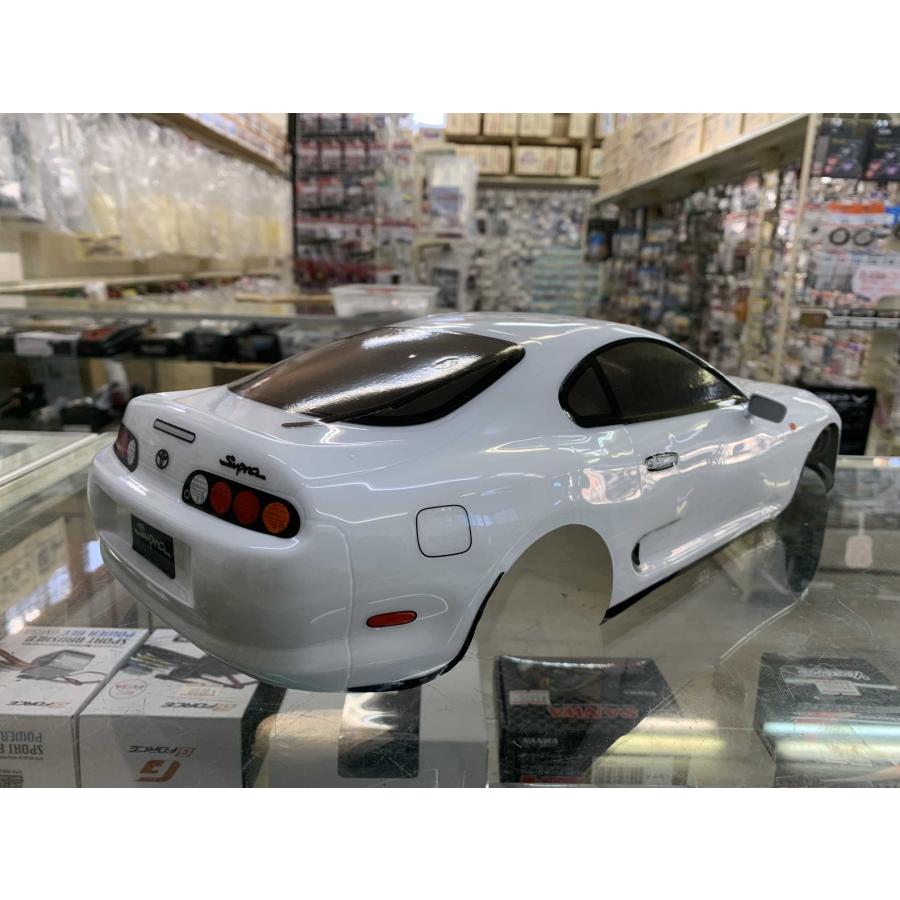 タミヤ　スープラ ホワイト ボディ 当店オリジナル塗装済みボディ タミヤ 1/10 トヨタ スープラ (A80