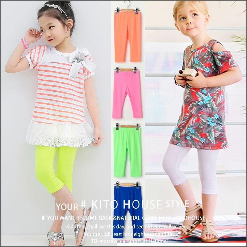 キッズ レギンス 7分丈スパッツ ネオンサイン ジュニア 女の子 Cookie 子供服kitohouse 通販 Yahoo ショッピング
