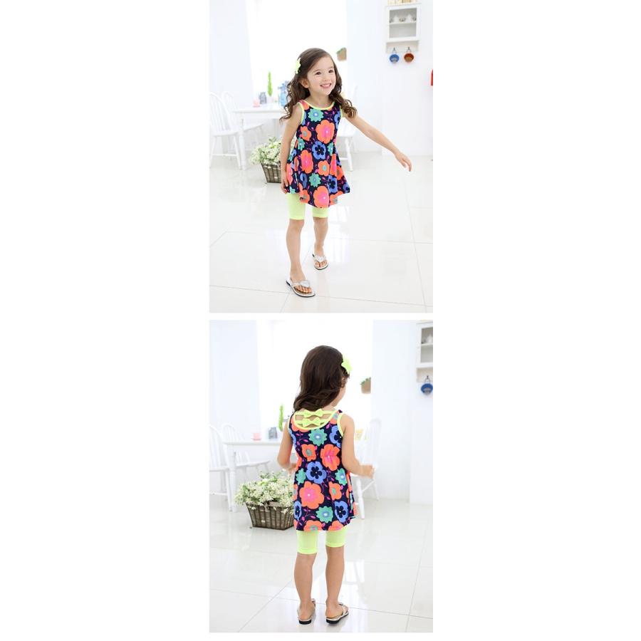 キッズ ワンピース バックリボンお花ワンピース 女の子 90cm 袖なし Icozi 子供服kitohouse 通販 Yahoo ショッピング