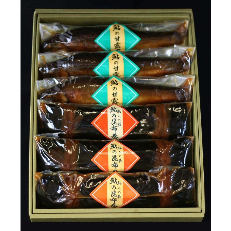 鮎の甘露煮 と 鮎の昆布巻き 各特大サイズ3本入り【楓】 特大 あゆ ギフト 贈答品｜kitsuregawa-ayu｜06