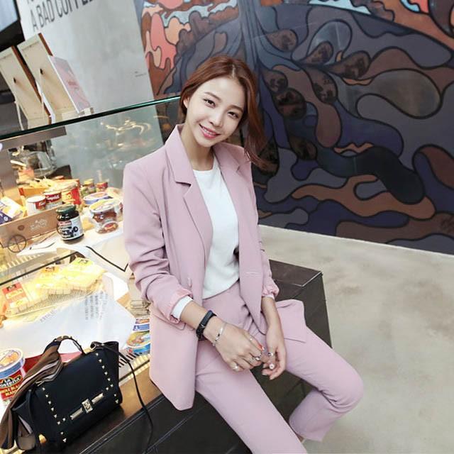 スーツ レディース ピンク 上下セット 2点セット パンツスーツ 結婚式