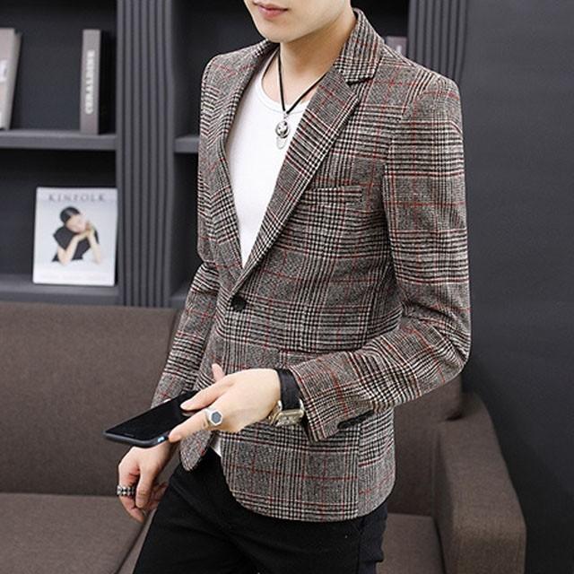 メンズサマージャケット テーラードジャケット チェック柄 サマージャケット メンズ カジュアル 薄手 春ジャケット 秋 ジャケット 大きいサイズ 3色 Lh Kittyshop 通販 Yahoo ショッピング