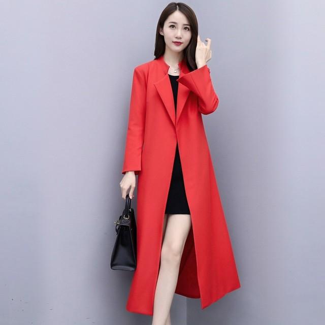 黒 トレンチコート レディース ロングコート ミモレ丈 赤 スプリングコート アウター 春 秋 無地 お洒落 ロングアウター 代 30代 40代 通勤 Lh Kittyshop 通販 Yahoo ショッピング