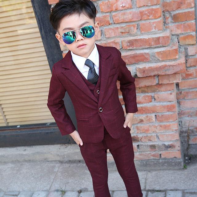 子供スーツ 4点セット ワイン赤 チェック柄 ジャケット シャツ ベスト パンツ 発表会 スーツ 男の子 フォーマル 入学式 卒業式 子供服 キッズ スーツ Lh Kittyshop 通販 Yahoo ショッピング