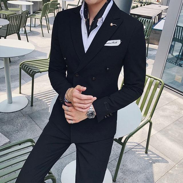 メンズ スーツ フォーマル 代 30代 結婚式 タキシード ホワイトスーツ 紳士服 3点セット 3ピーススーツ 面接 ビジネススーツ 40代 ブラック Lh Kittyshop 通販 Yahoo ショッピング