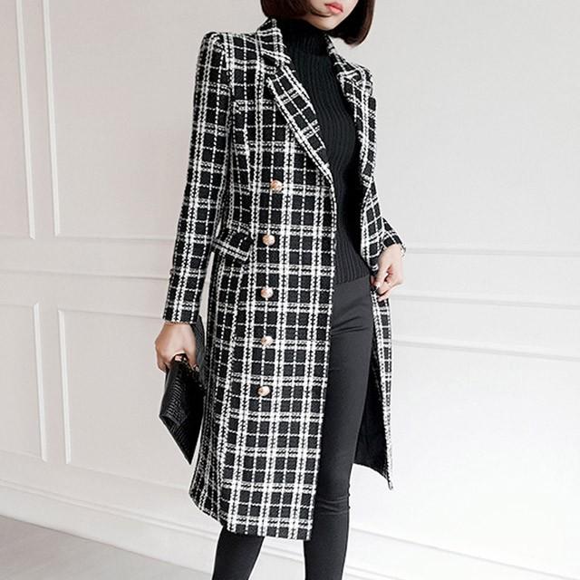 チェスターコート レディース チェック柄 トレンチ風ワンピース ミモレ丈 2way お洒落 ロングコート 通勤 Ol 30代 40代 秋 冬 アウター お洒落 トレンチコート Lh Kittyshop 通販 Yahoo ショッピング