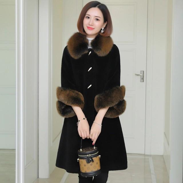 毛皮コート レディース 黒 ブラック ブルー 大きいサイズ 体型カバー ゆったり ファーコート 防寒 保温性 暖かいコー 高級 ムートンコート 40代 50代 Lh Kittyshop 通販 Yahoo ショッピング