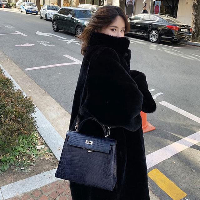 ロングコート レディース ピンク ファーコート アウター 冬服 厚手 暖かい コート 人気 フェイクファーコート カジュアル 毛皮コート ブラック 無地 上品 Lh Kittyshop 通販 Yahoo ショッピング