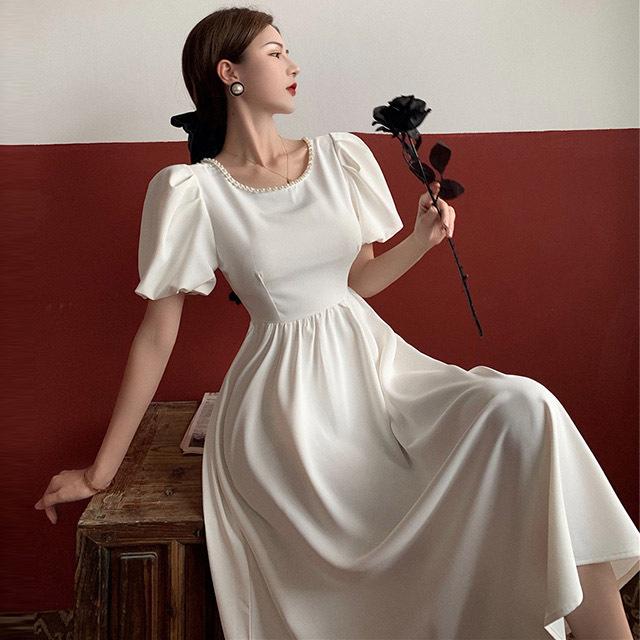 ホワイトワンピース パフスリーブ お嬢様 プリンセスドレス リボン ロングワンピース 結婚式ドレス 誕生日 緑 グリーン Aラインワンピース 背開き セクシー Lh Kittyshop 通販 Yahoo ショッピング