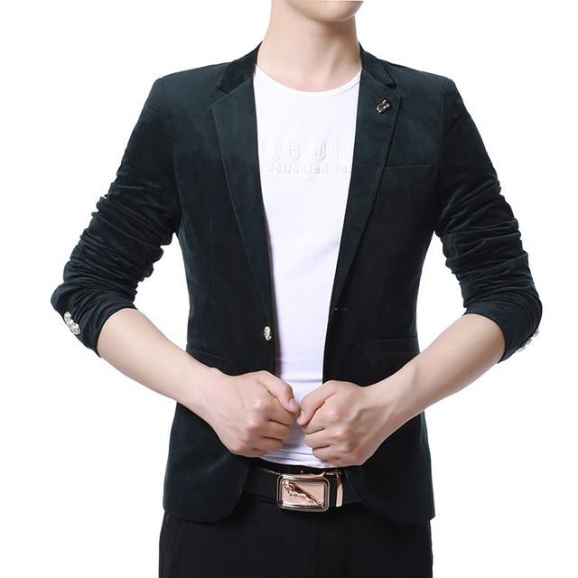ビジネス テーラードジャケット メンズ オリーブ ベロア ベルベット ジャケット 通勤 面接 就職活動 ブレザー 春 秋 無地 細身 30代 40代 50代 Lh Kittyshop 通販 Yahoo ショッピング