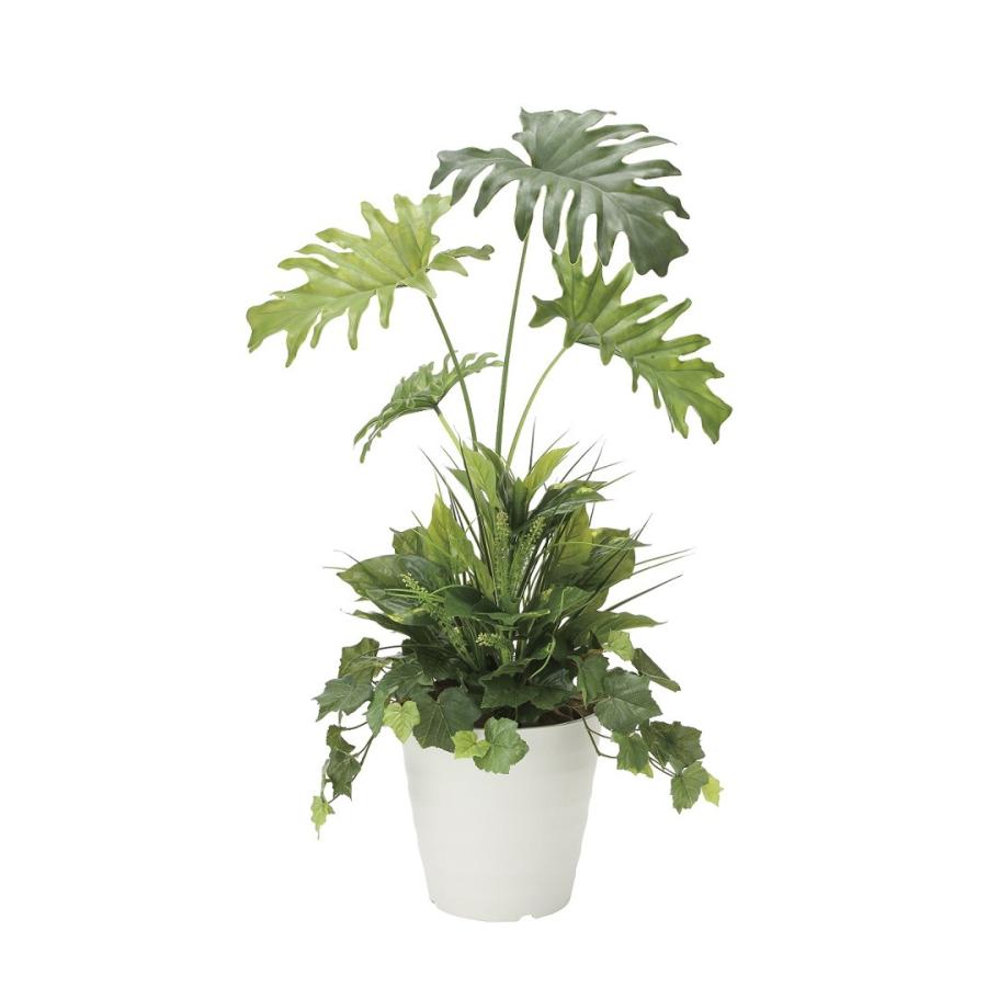 【人工観葉植物】【スプリット90植栽付】【90ｃｍ】【光触媒加工】【送料無料】【フェイクグリーン】【代引き不可】