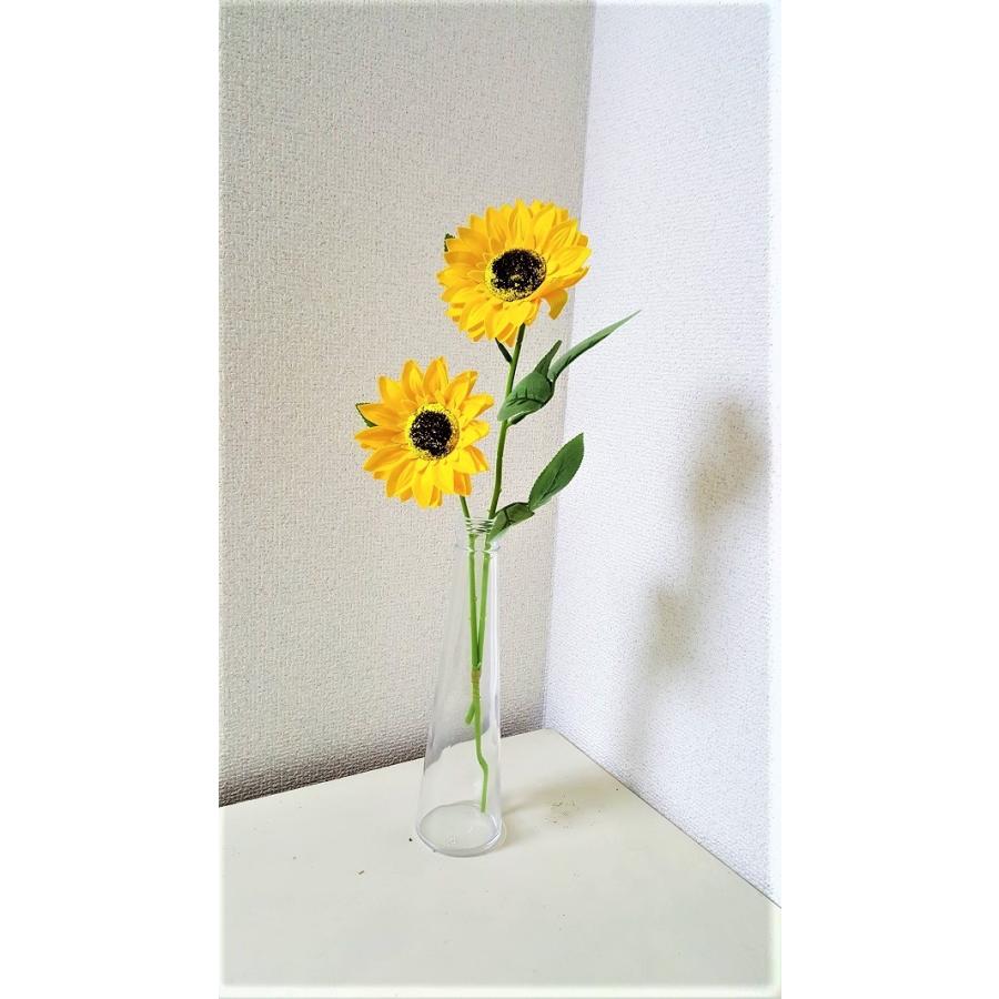 日本初登場 アートフラワー ひまわり 二輪 特価在庫限り ハンドメイド Rspg Spectrum Eu