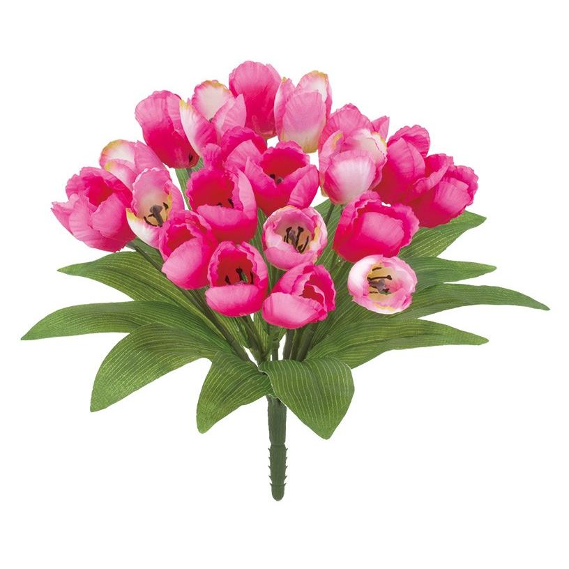 造花 オランダチューリップブッシュ 選べる4色 モーブ オレンジ ピンク 人気ブランドを 最大86％オフ イエロー 春の花