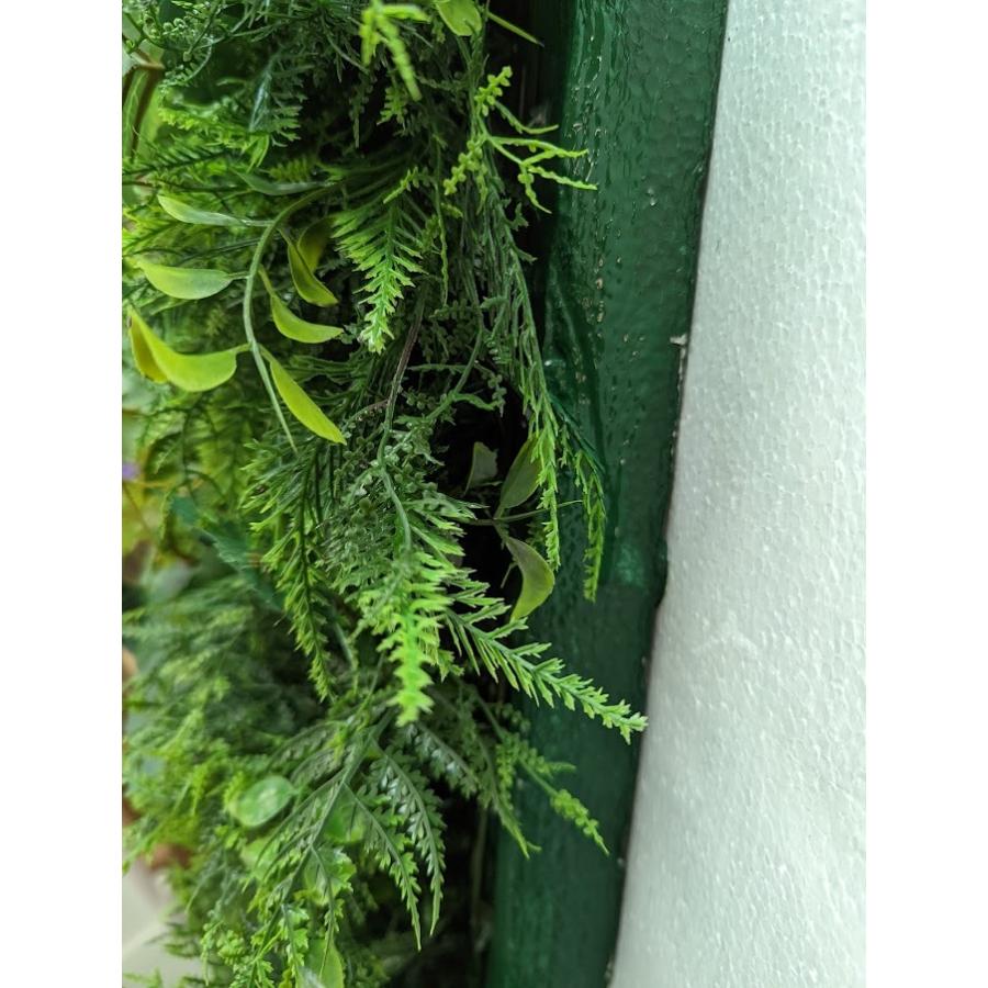 人工観葉植物　壁面緑化　大型グリーンパネル　幅110ｃｍ　グリーン壁掛け　送料無料　触媒加工_2