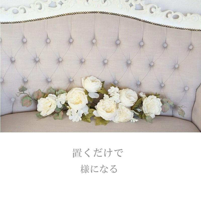 造花 壁掛け ローズ スワッグ 壁 インテリア おしゃれ 薔薇 花ギフト