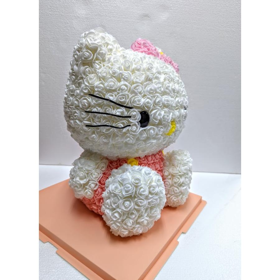 ハローキティ ローズフラワー 置物 ケース付き BIGサイズ 誕生日プレゼント 彼女 キティ ミニローズ ケース付き ウレタン 素材