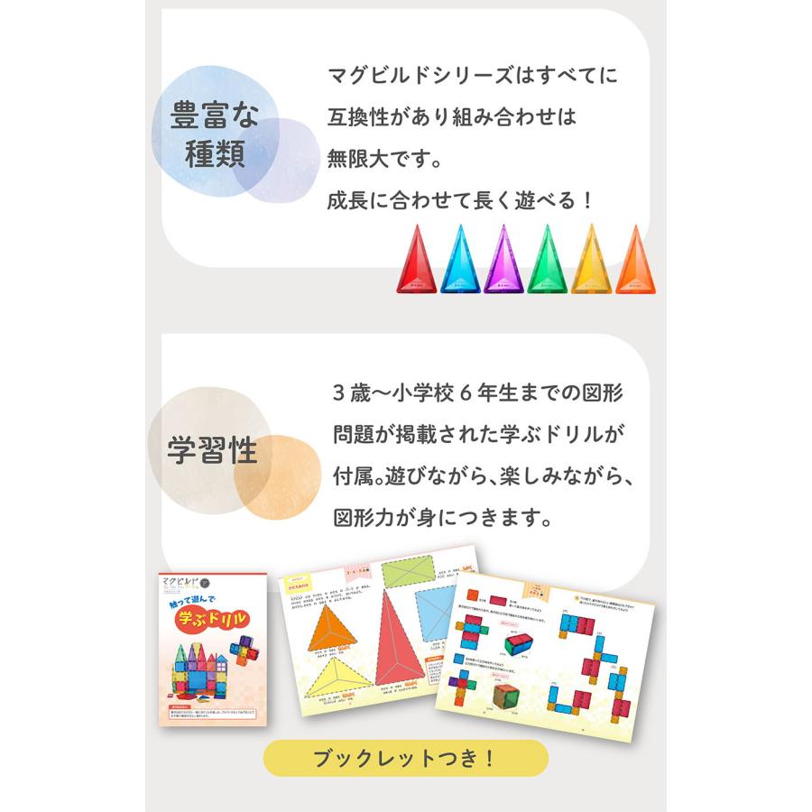 【グッド・トイ受賞】 KitWell 公式ストア キットウェル 正規品  マグビルド ベーシックセット マグネットブロック 70ピース 知育玩具 誕生日プレゼント お祝いの画像