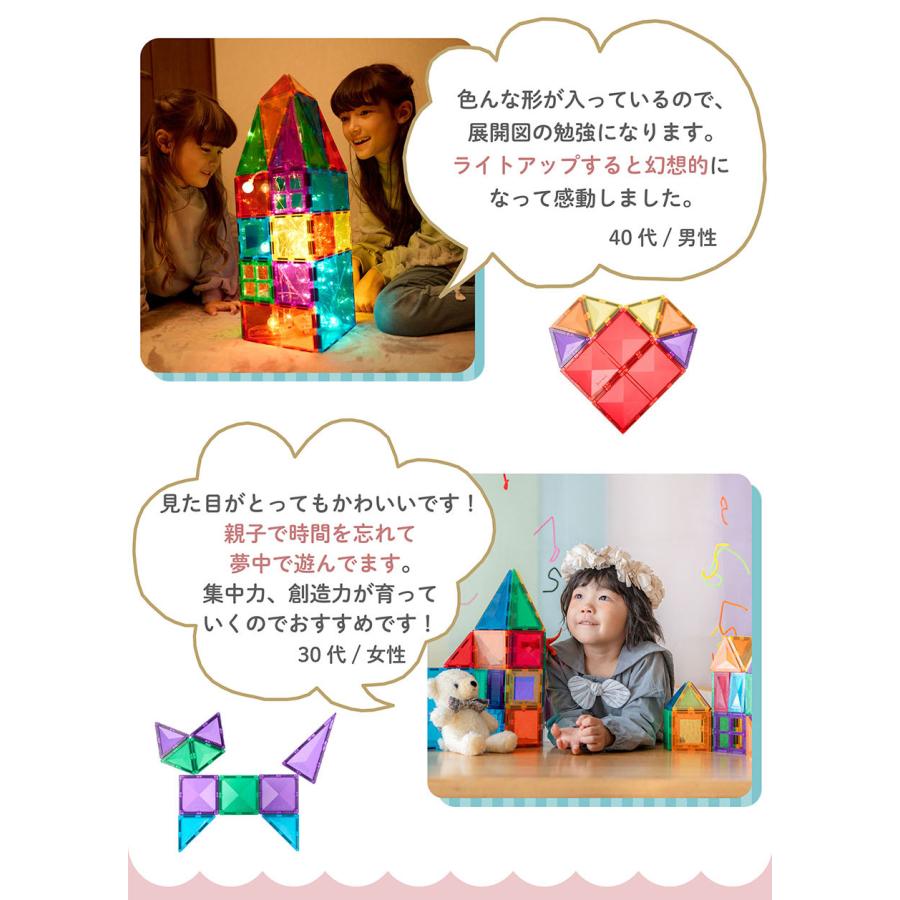 【グッド・トイ受賞】 KitWell 公式ストア キットウェル 正規品  マグビルド ベーシックセット マグネットブロック 70ピース 知育玩具 誕生日プレゼント お祝いの画像