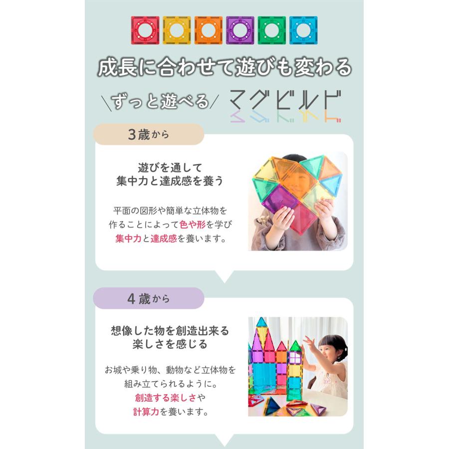 【グッド・トイ 受賞】Kitwell 公式ストア キットウェル 正規品 マグビルド スローププラス100ピース 知育玩具 マグネット ブロック  誕生日プレゼント お祝いの画像