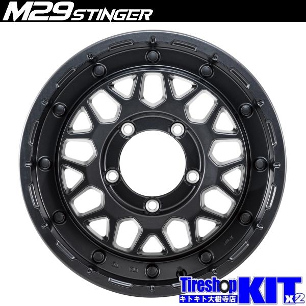 ナイトロパワー M29 スティンガー ヨコハマ ジオランダー A/T4 AT4 G018 185/85R16 ジムニー JB64 JB23 タイヤ ホイール 4本 セットの画像