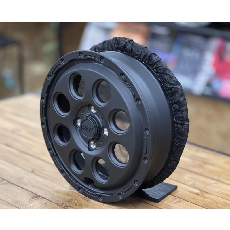 中古アルミ15x4.5マッドクロス　軽自動車用4本セット 美品 HOT STUFF（ホットスタッフ） マッドクロス リーコン 15X4.5J +45