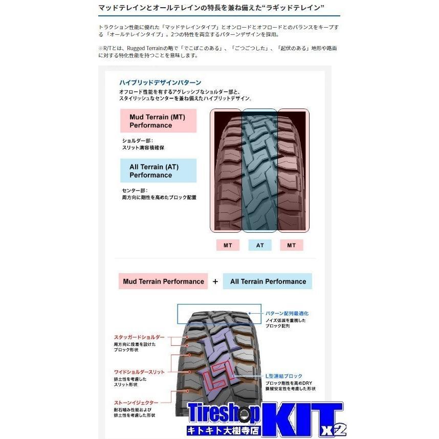 トーヨータイヤ オープンカントリー RT OPEN COUNTRY R/T 225/70R16 サマータイヤ4本セット ホワイトレター | OPEN COUNTRY | 02