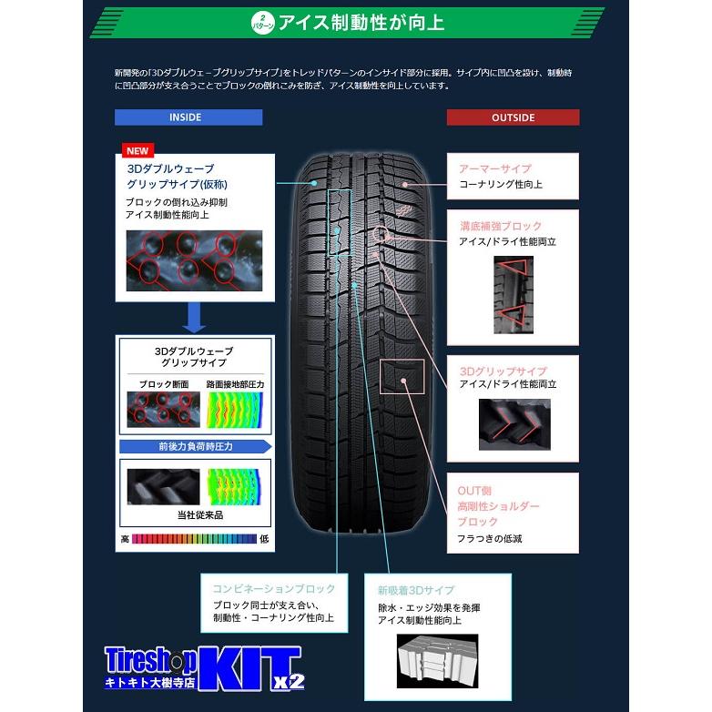 【アルファード・ヴェルファイア】レオニス WX トーヨータイヤ ウインター トランパス TX 235/50R18 スタッドレスタイヤホイール4本セット_5