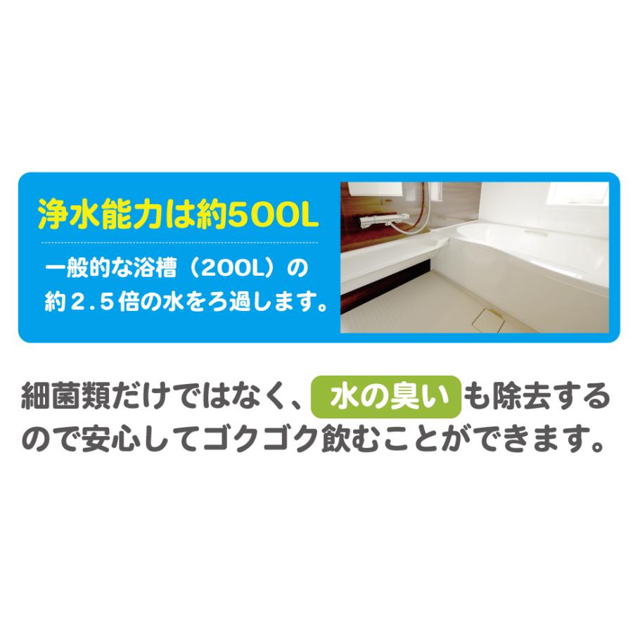 日本製／防災士推奨　国産の 携帯浄水器 デリオス ＆ウォーターパック1.2L 日本製 細菌除去 防災グッズ 飲料水確保 | KITZ | 07